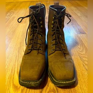 Ariat Men’s Cascade 8” Wide Square Toe Steel Toe Work Boots - Alamo Brown